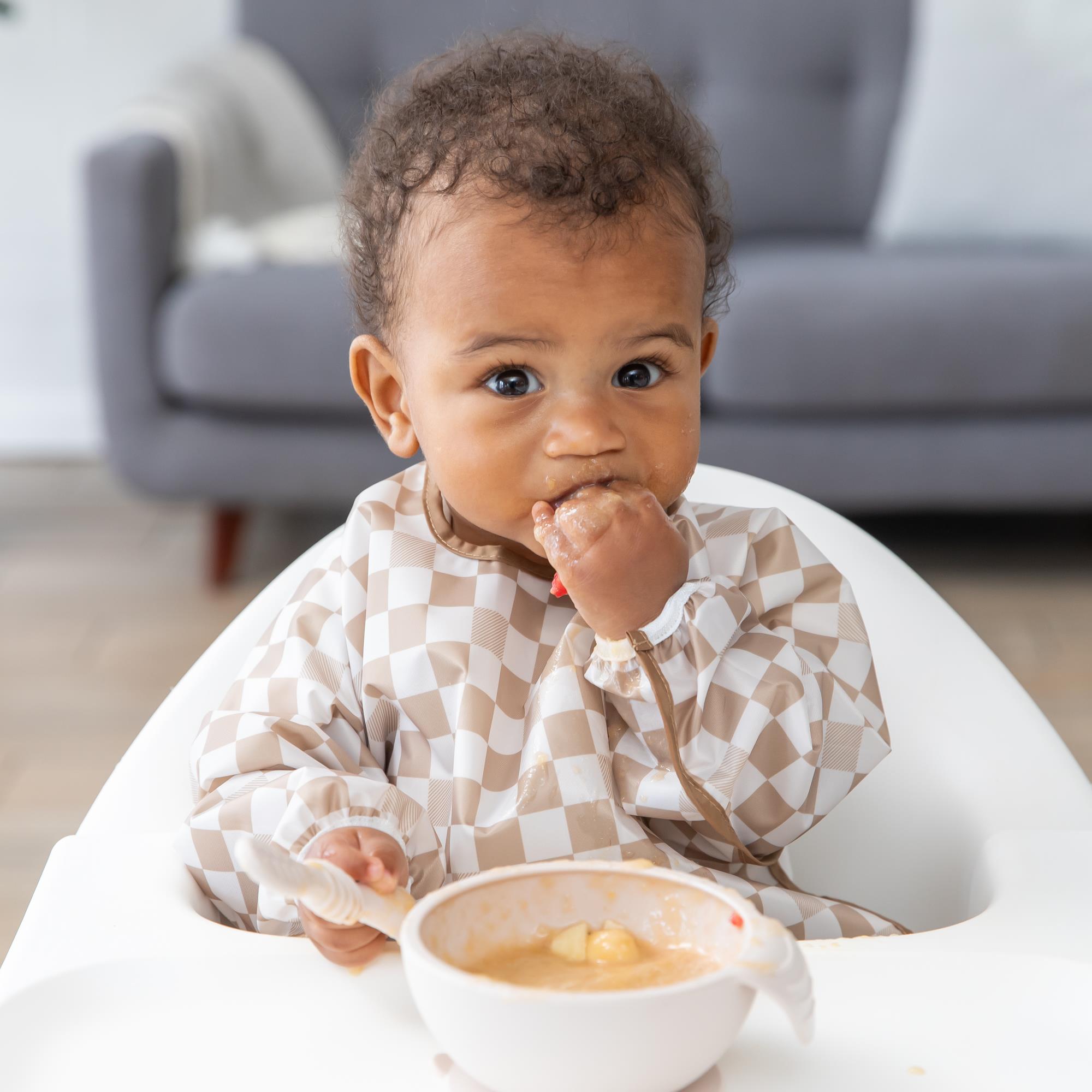 Bumkins Sleeved Bib Uzun Kollu &Ouml;nl&uuml;k // Sand Check