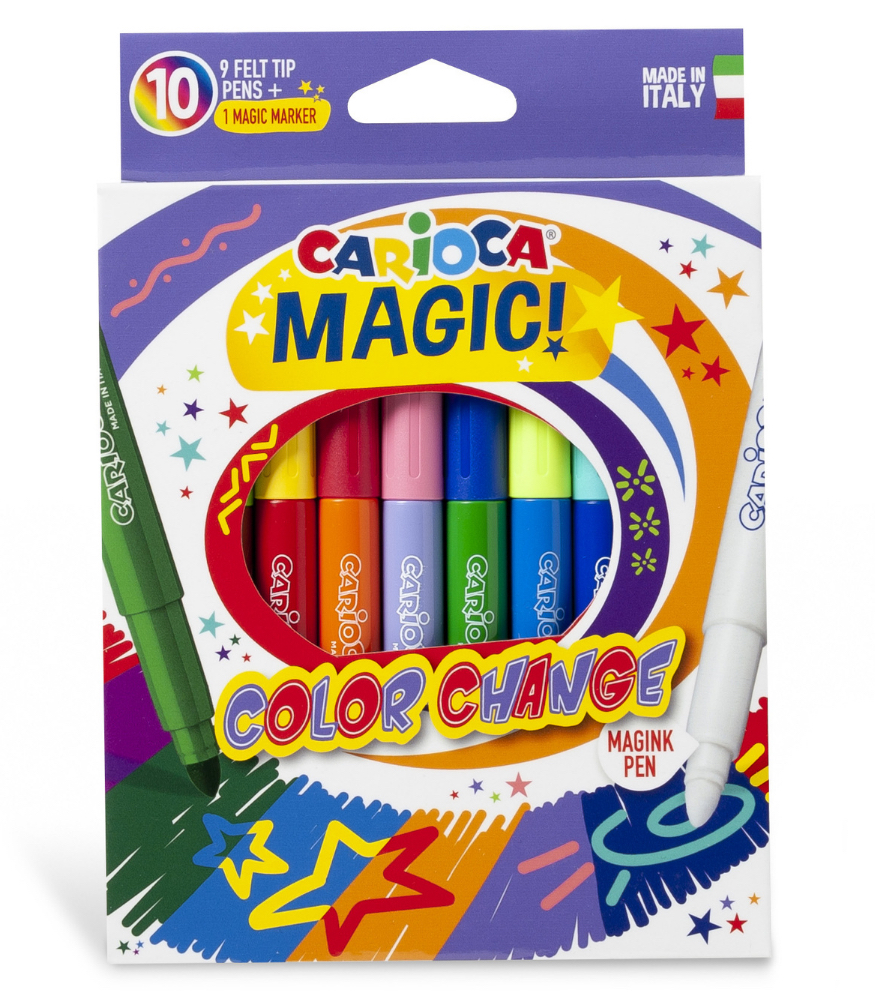 Carioca Renk Değiştiren Sihirli Keçeli Kalemler (9+1)