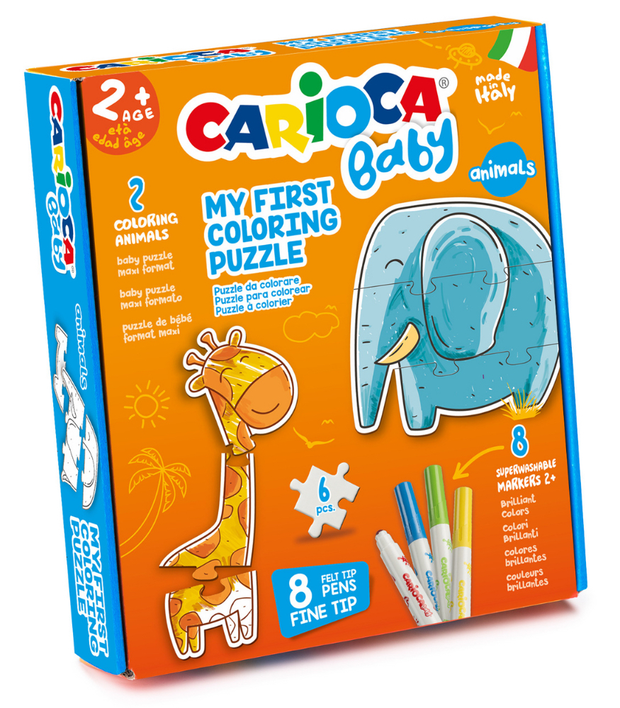 Carioca Boyanabilir Bebek Puzzle Set // Hayvanlar (3 Parça x 2)