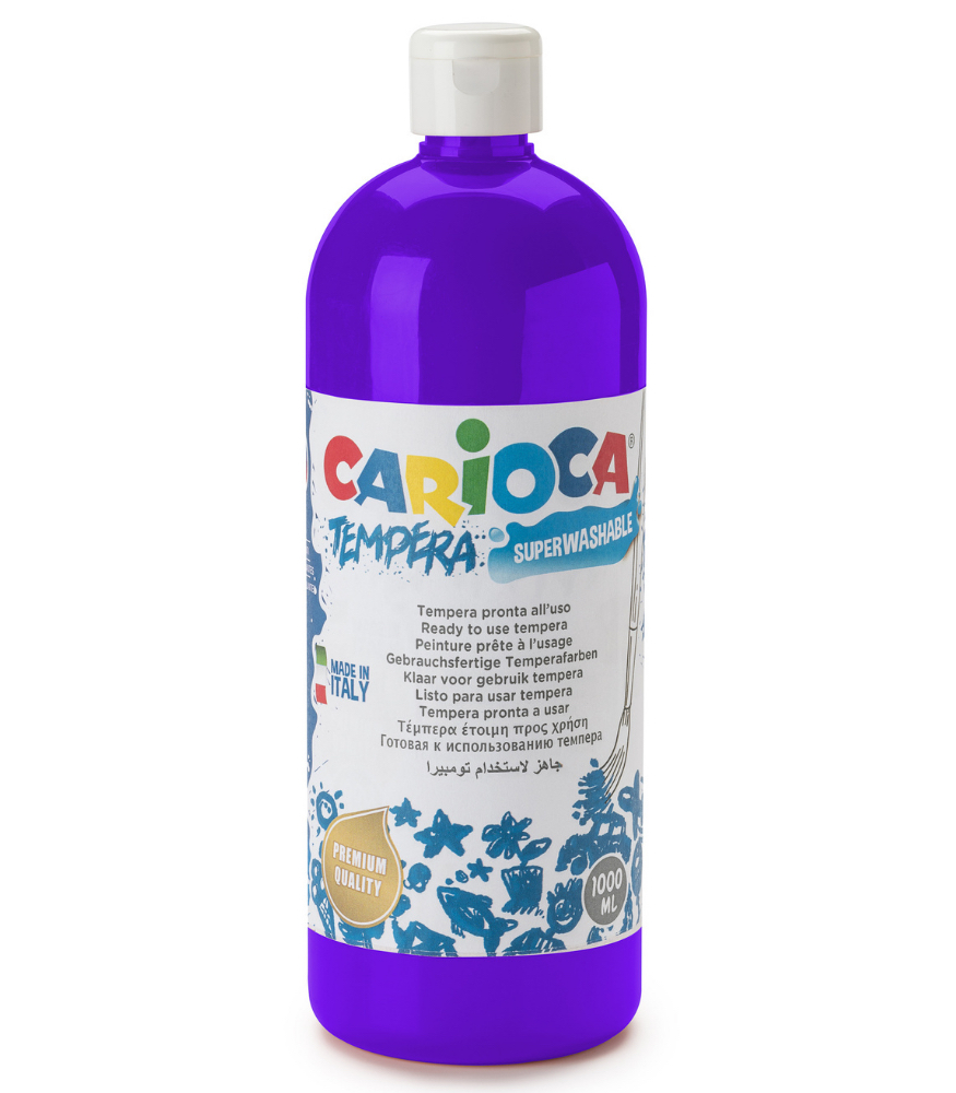 Carioca Süper Yıkanabilir Guaj Boya (1000 ml) // Mor
