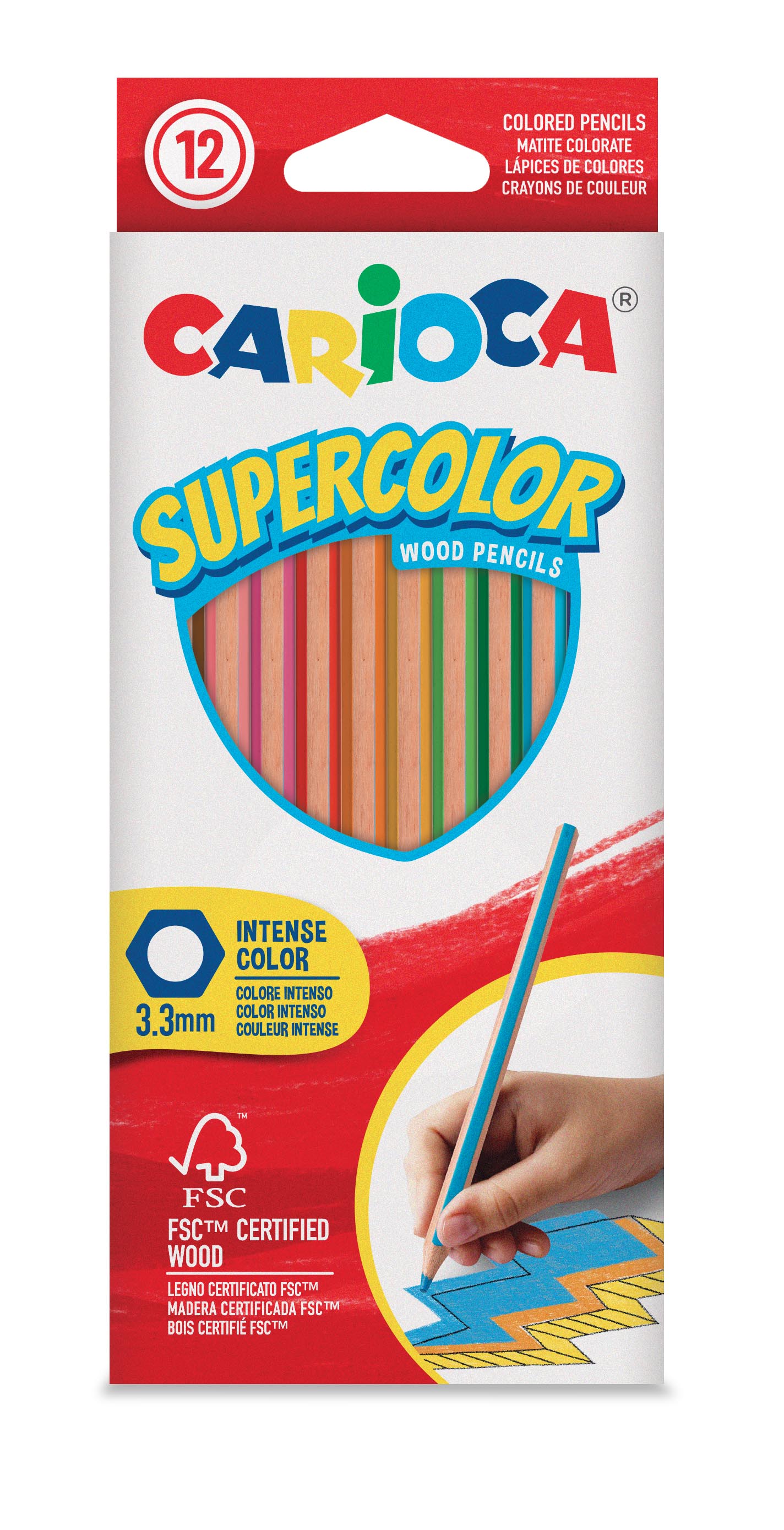 Carioca Super Color Kuru Boya Kalemi (12 Renk)