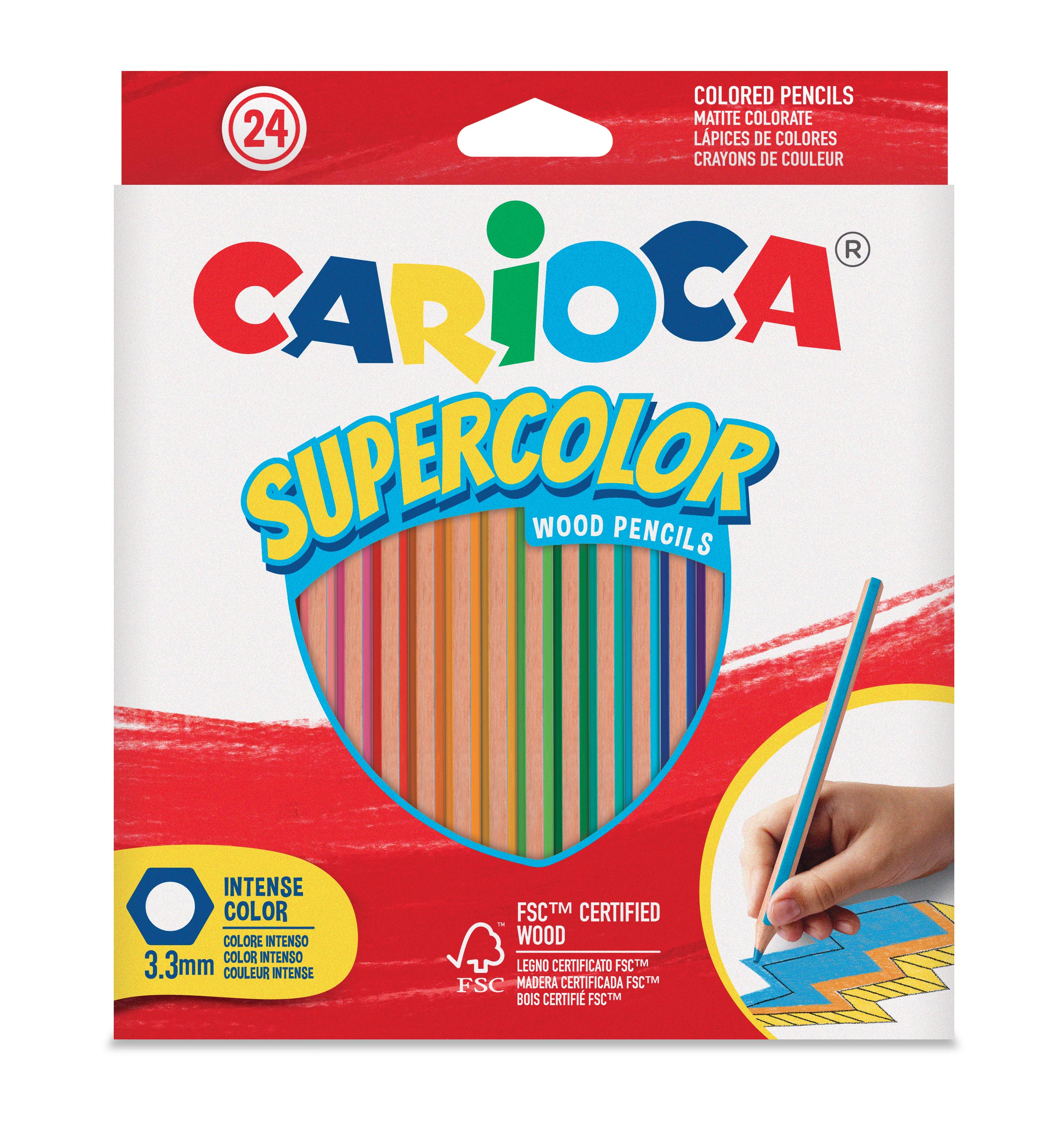 Carioca Super Color Kuru Boya Kalemi (24 Renk)