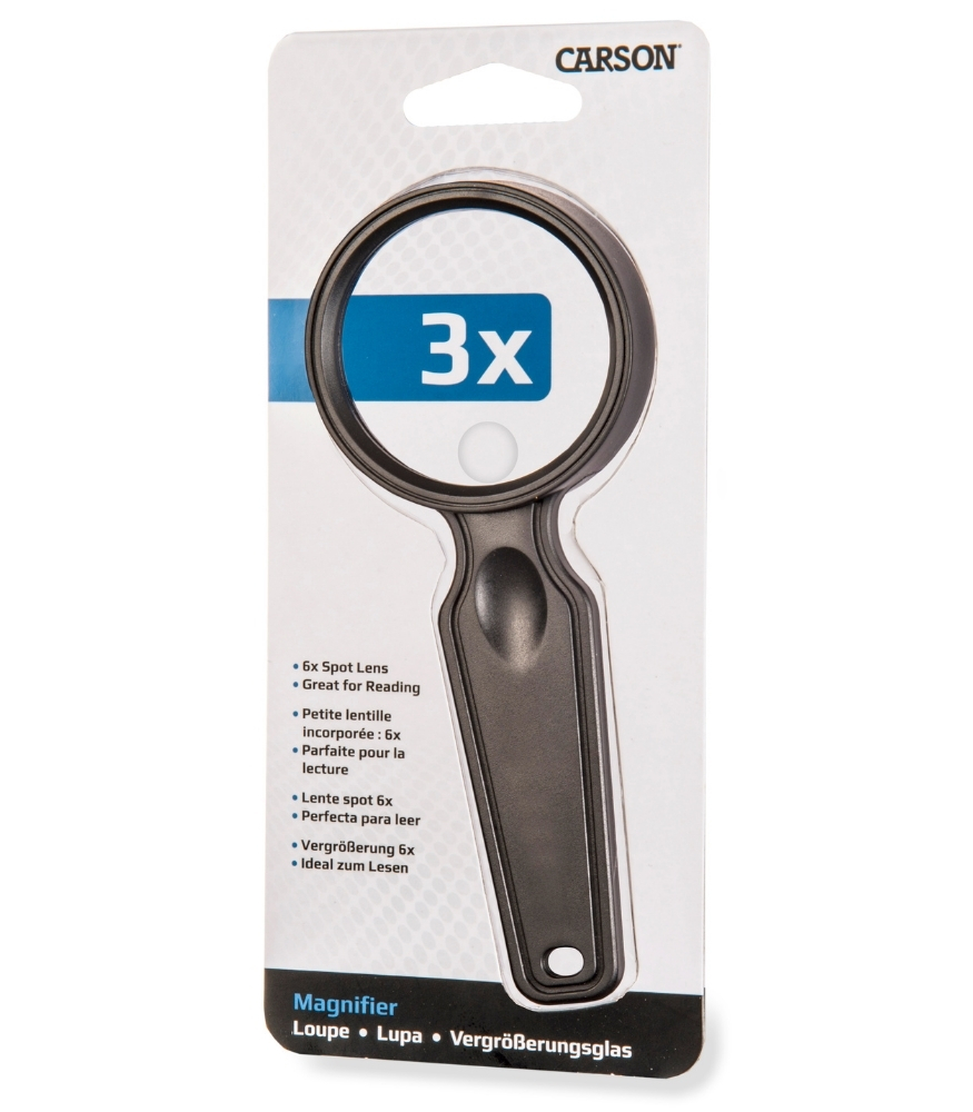 Carson 6X Spot Lens El Tipi Büyüteç (3X)
