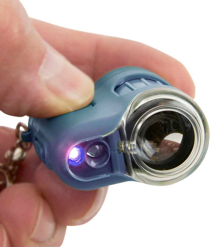 Carson Micromini Led & UV Işıklı Cep Mikroskobu (20X) // Blue