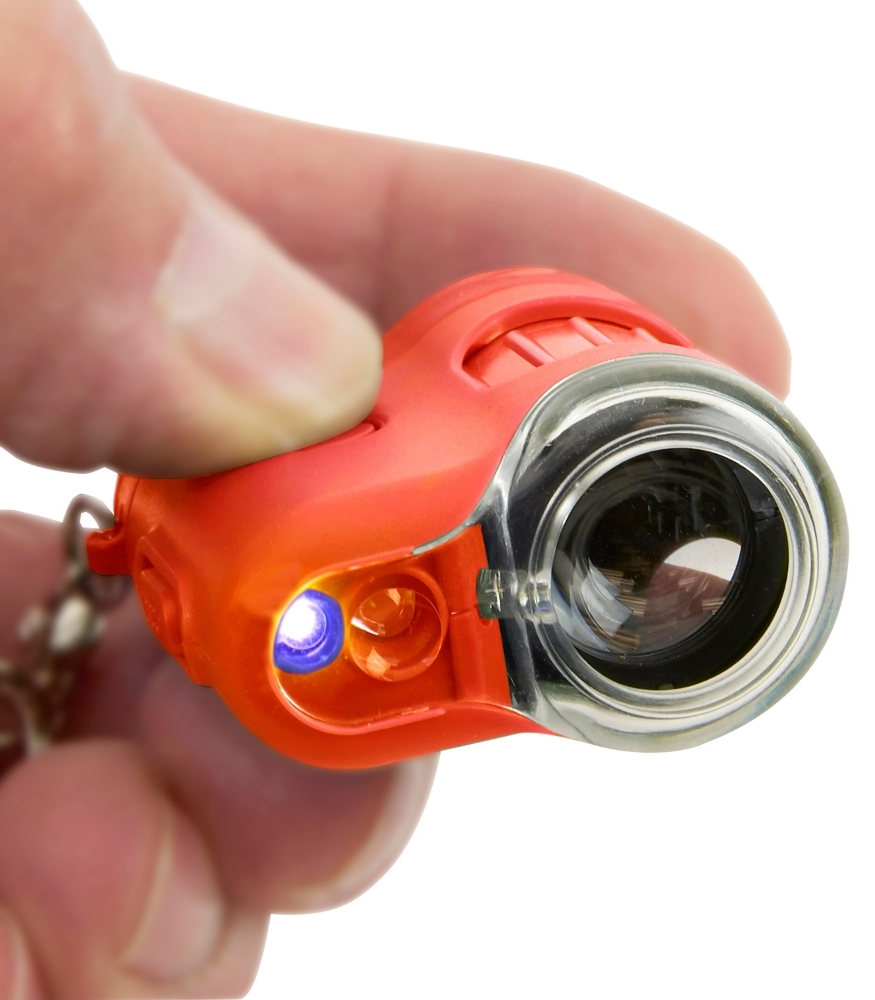 Carson Micromini Led & UV Işıklı Cep Mikroskobu (20X) // Orange