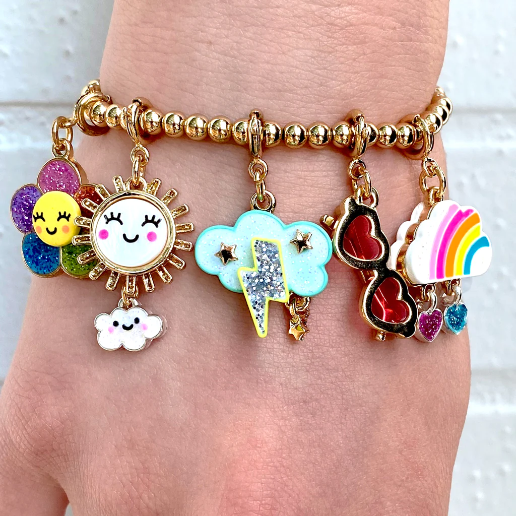 Charm It! Kolye & Bileklik Charm // Gold Heart Sunglasses