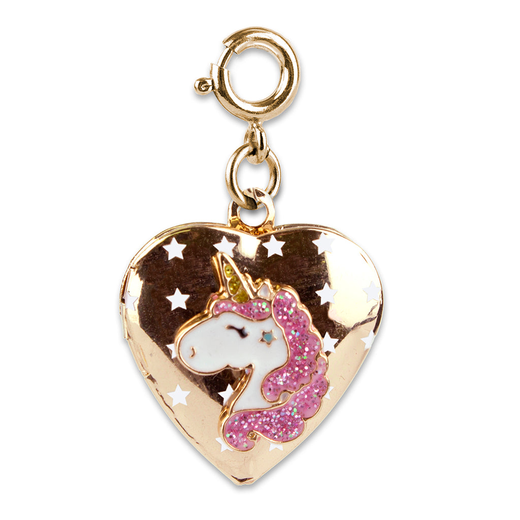 Charm It! Kolye & Bileklik Charm // Gold Unicorn Locket
