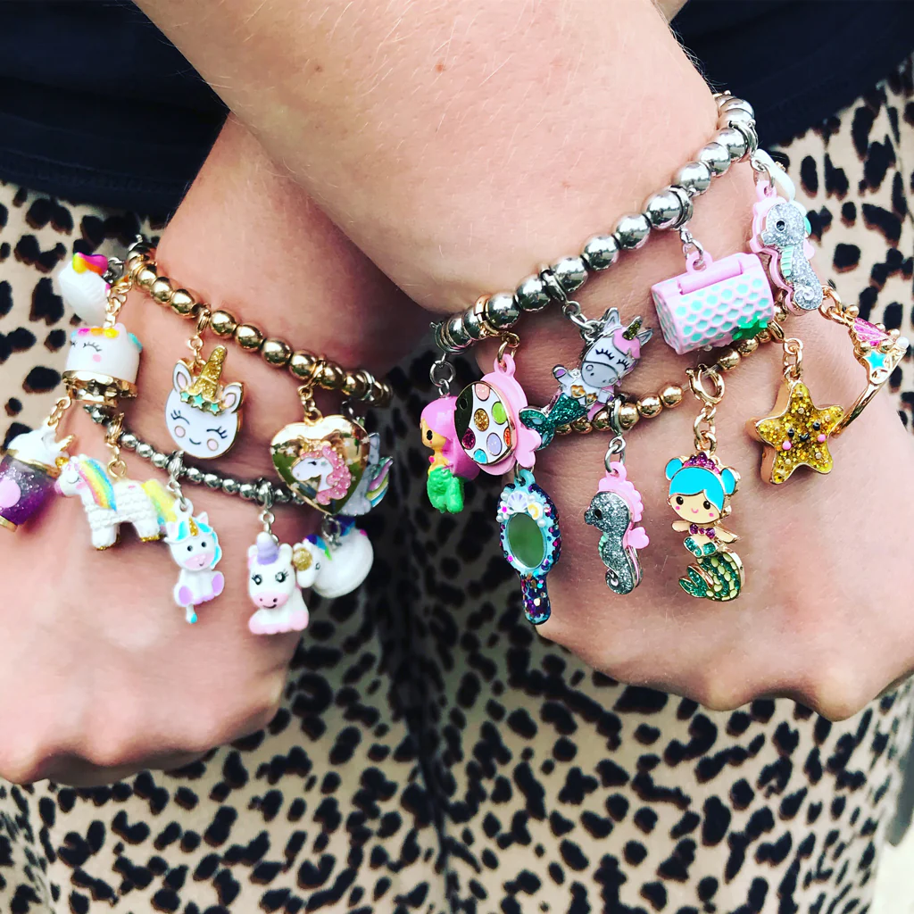 Charm It! Kolye & Bileklik Charm // Gold Glitter Starfish