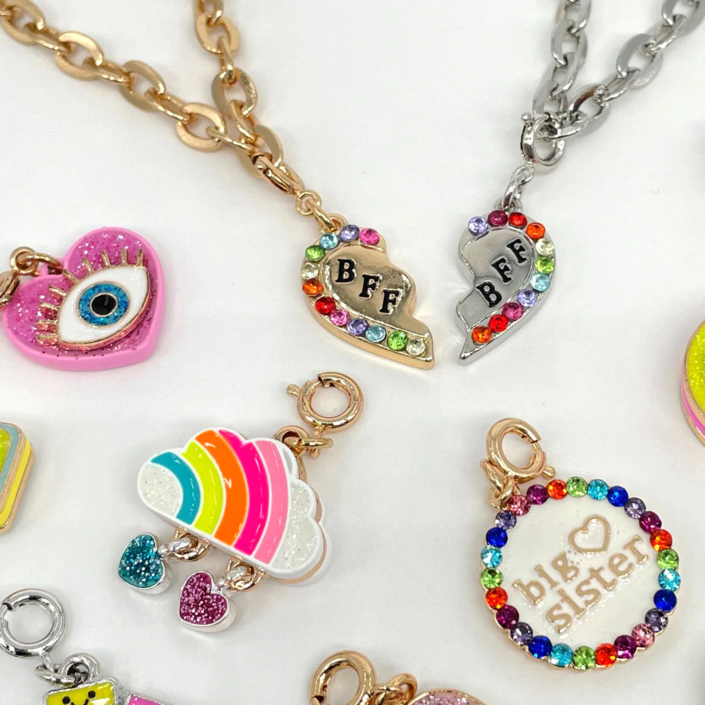 Charm It! Kolye & Bileklik Charm // Silver Bff Broken Heart