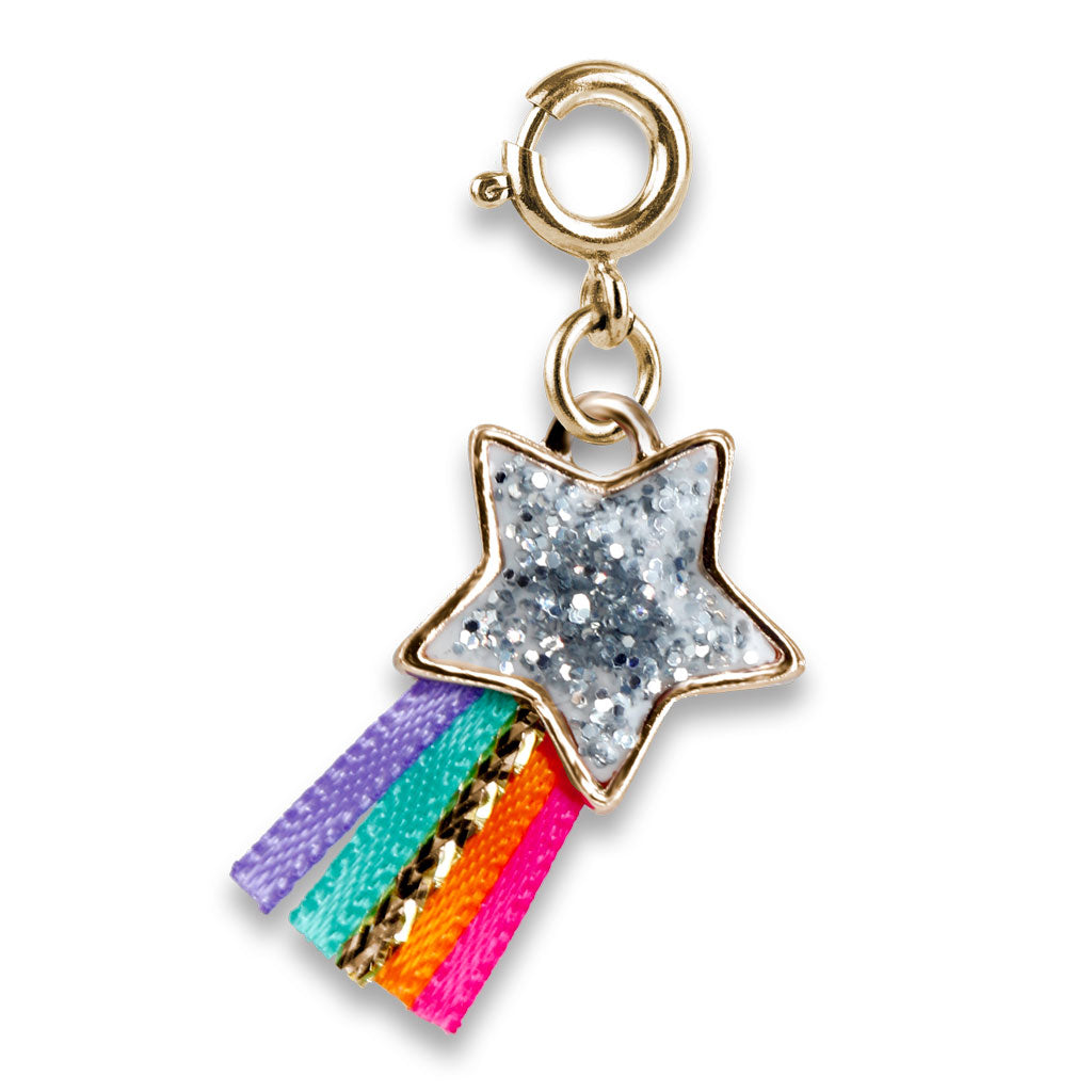 Charm It! Kolye & Bileklik Charm // Gold Glitter Shooting Star