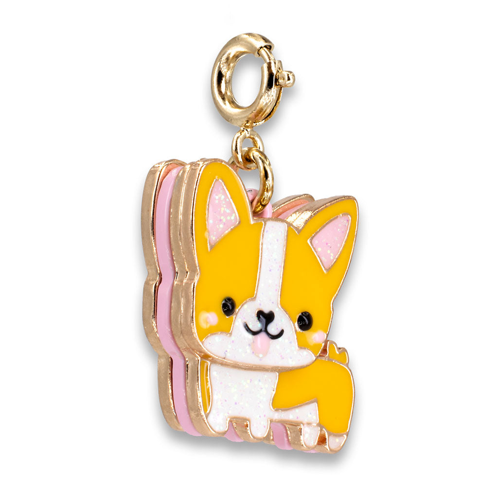 Charm It! Kolye & Bileklik Charm // Gold Corgi