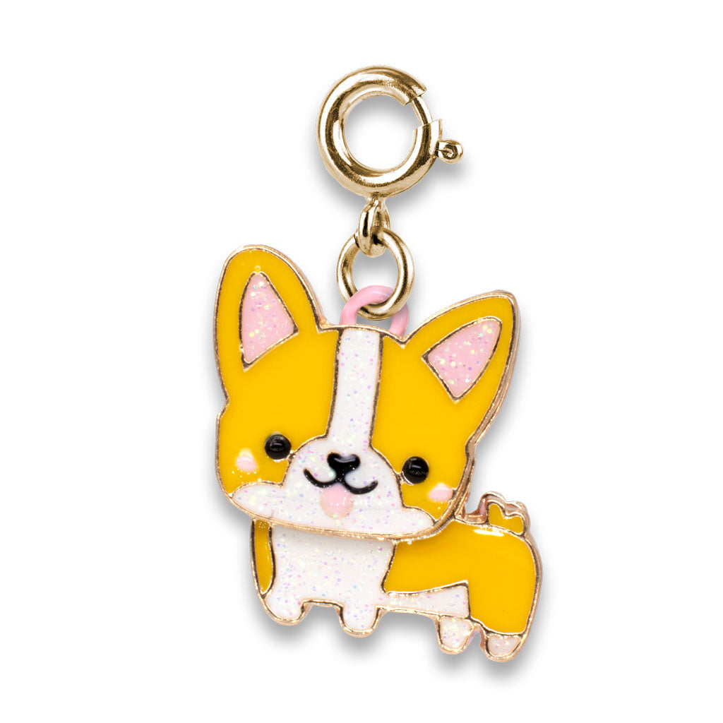 Charm It! Kolye & Bileklik Charm // Gold Corgi