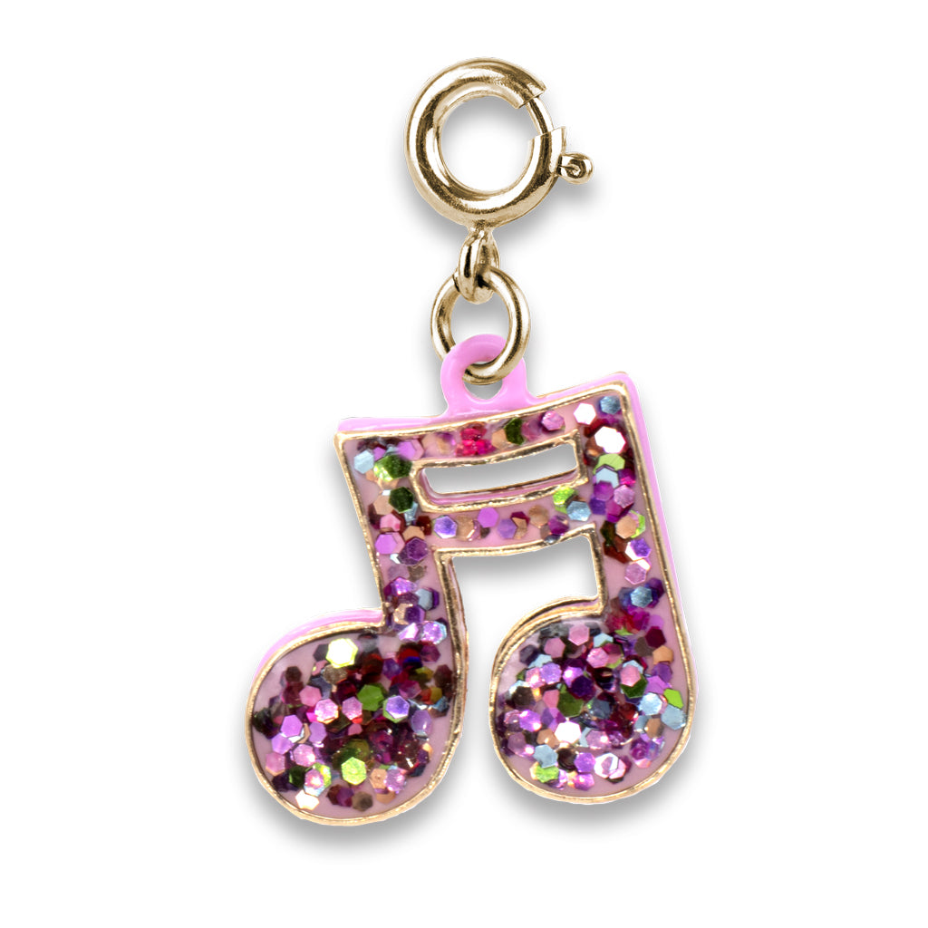 Charm It! Kolye & Bileklik Charm // Gold Glitter Music Note