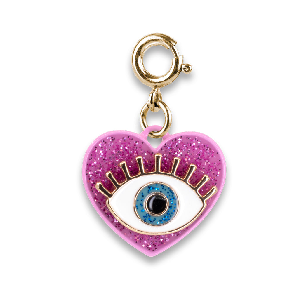 Charm It! Kolye & Bileklik Charm // Gold Glitter Lucky Eye