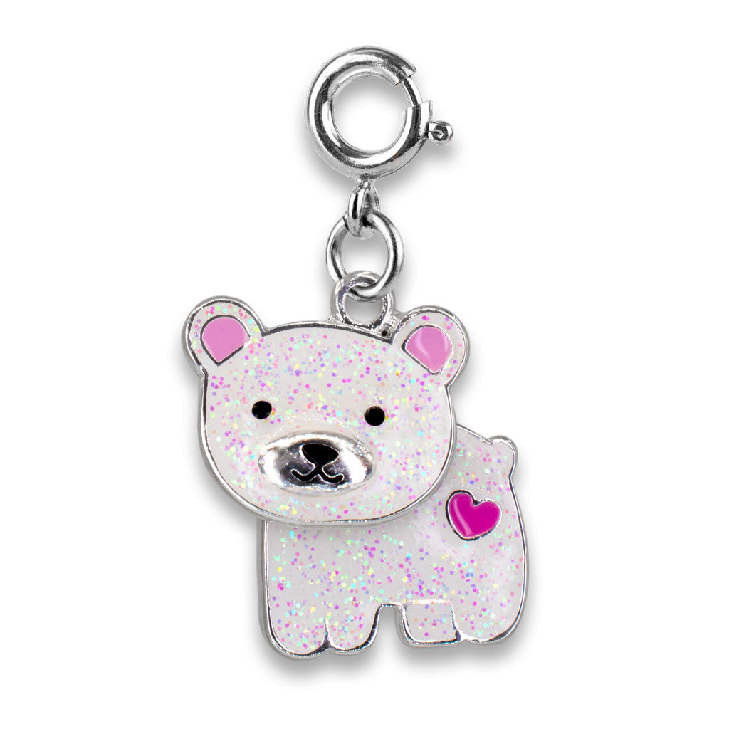 Charm It! Kolye & Bileklik Charm // Swivel Glitter Polar Bear
