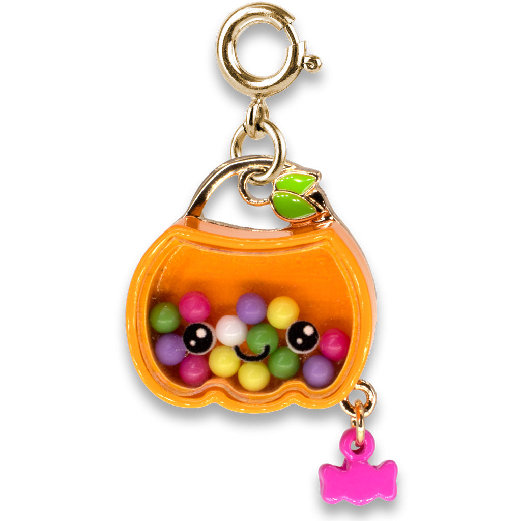 Charm It! Kolye & Bileklik Charm // Gold Trick-or-Treat Pumpkin Shaker