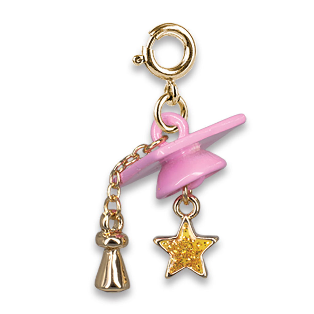Charm It! Kolye & Bileklik Charm // Gold Graduation Cap