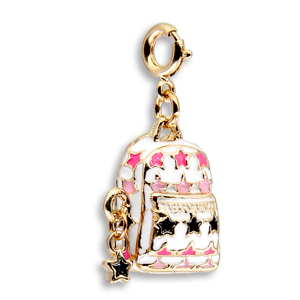 Charm It! Kolye & Bileklik Charm // Gold Star Backpack
