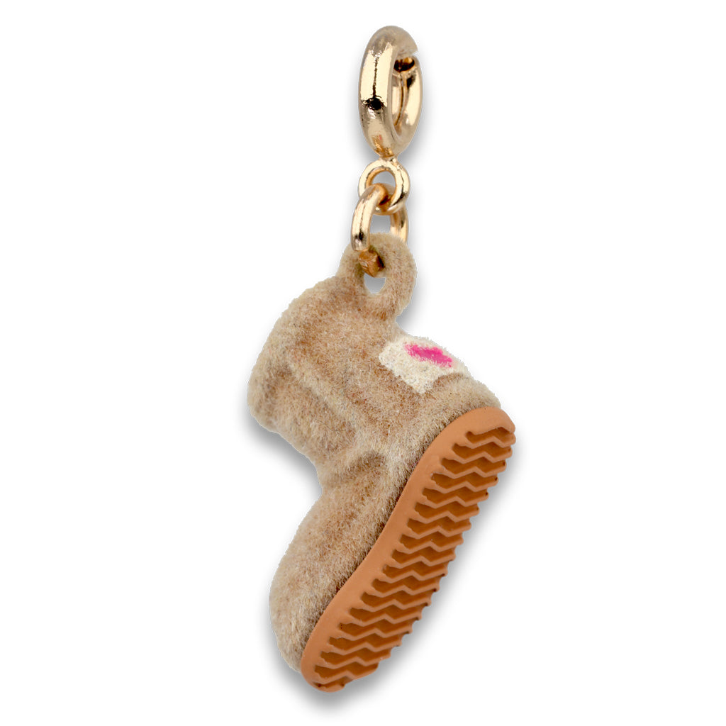Charm It! Kolye & Bileklik Charm // Gold Furry Bootie