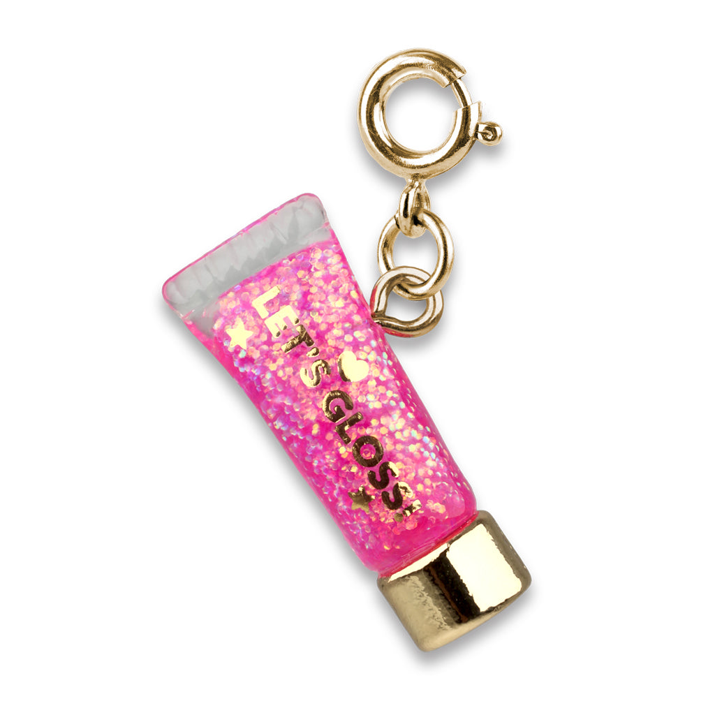 Charm It! Kolye & Bileklik Charm // Gold Glitter Lip Gloss