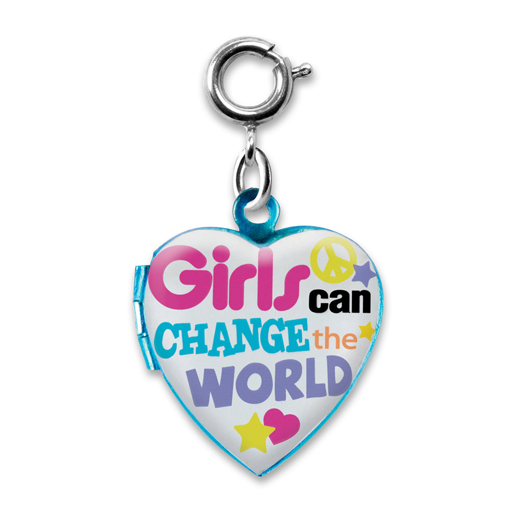 Charm It! Kolye & Bileklik Charm // Girls Can Change The World Locket