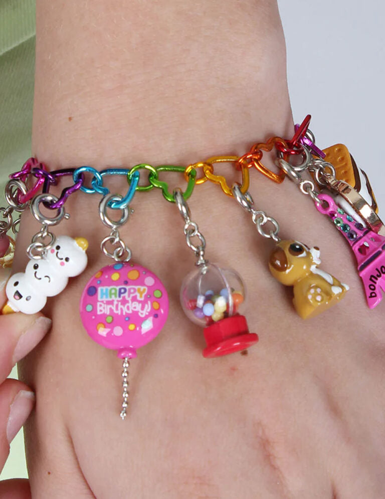 Charm It! Zincir Bileklik // Rainbow Heart Link