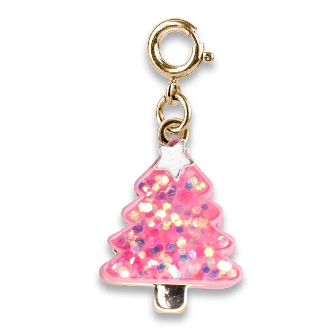 Charm It! Kolye & Bileklik Charm // Gold Pink New Year Tree