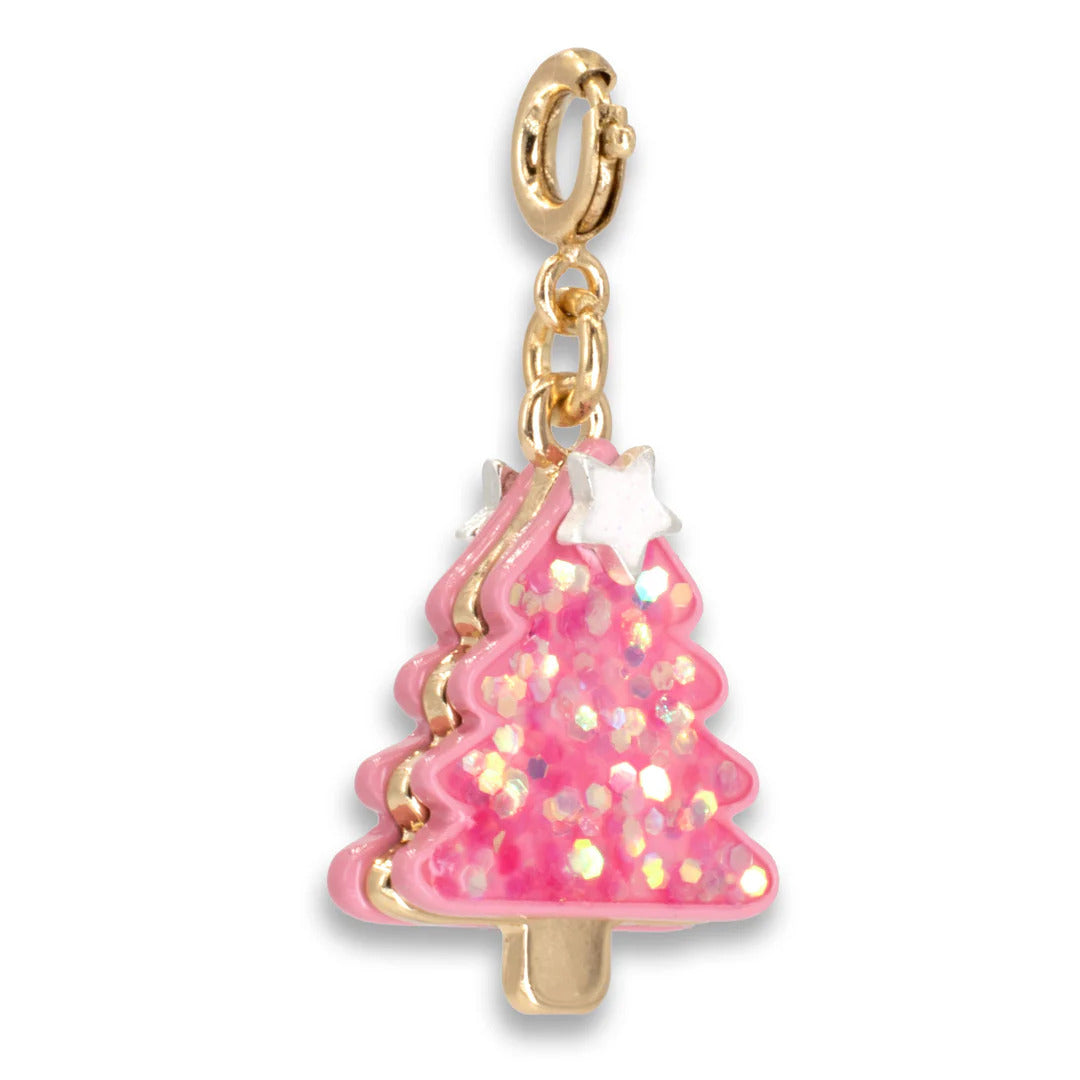 Charm It! Kolye & Bileklik Charm // Gold Pink New Year Tree