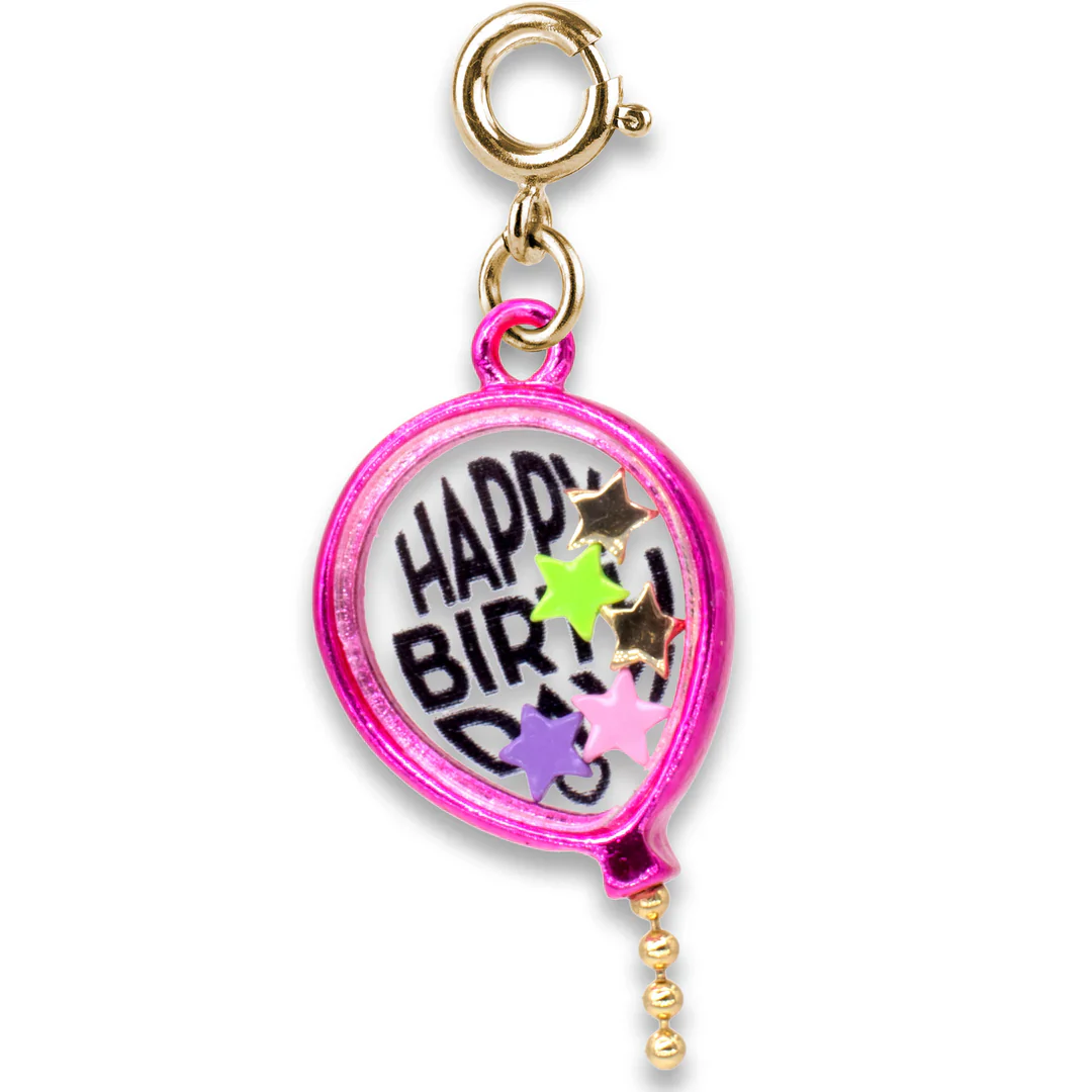 Charm It! Gold Birthday Balloon Shaker Charm