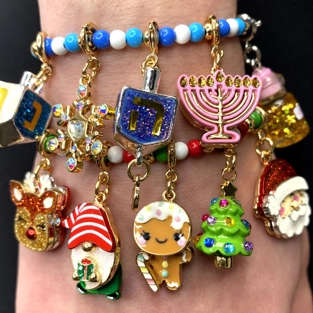 Charm It! Kolye & Bileklik Charm // Gold Swivel Gingerbread Man