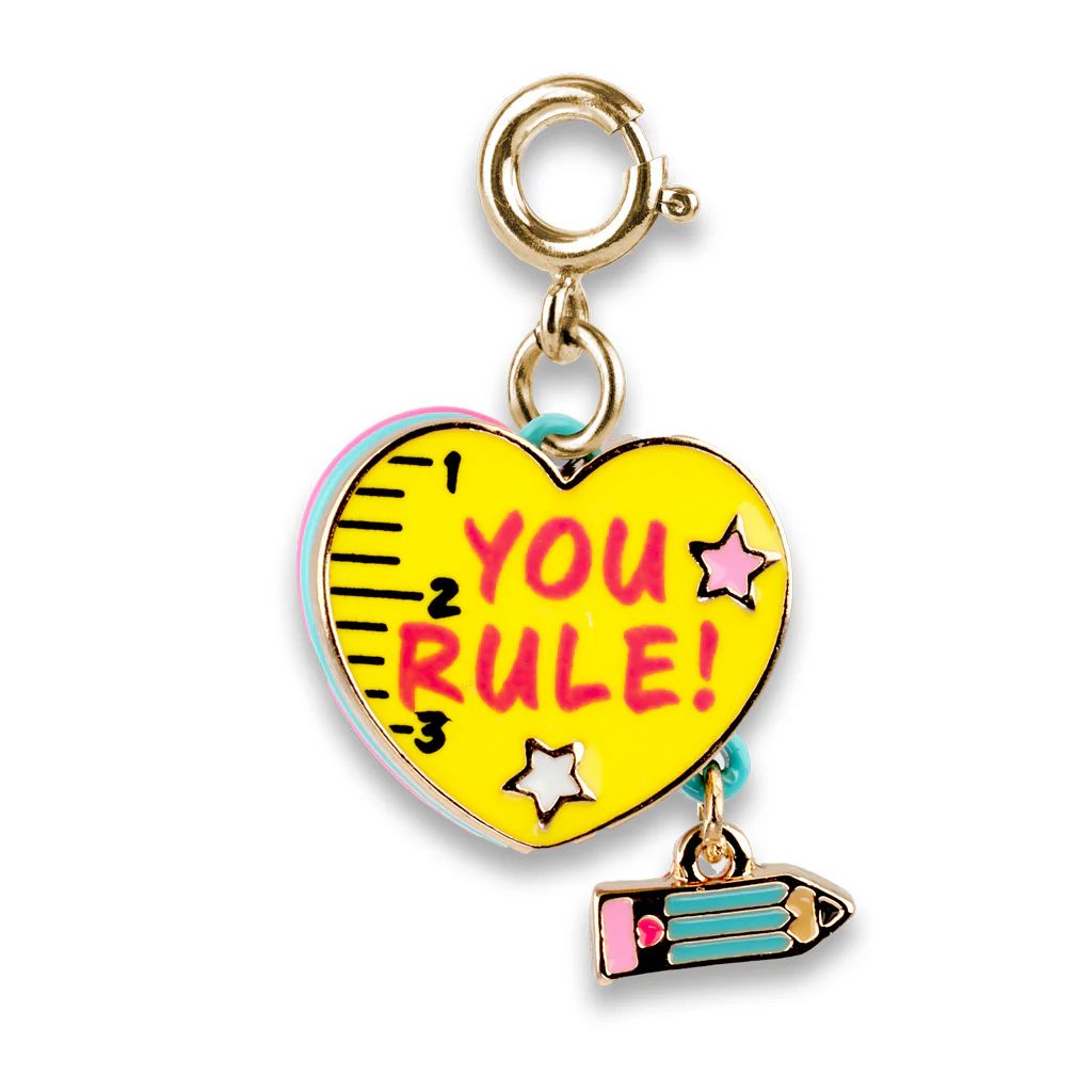 Charm It! Kolye & Bileklik Charm // Gold You Rule Heart