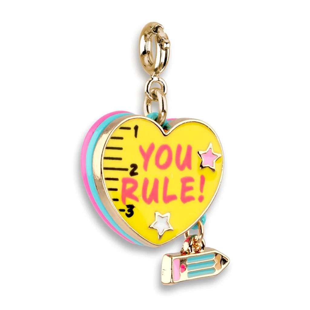 Charm It! Kolye & Bileklik Charm // Gold You Rule Heart