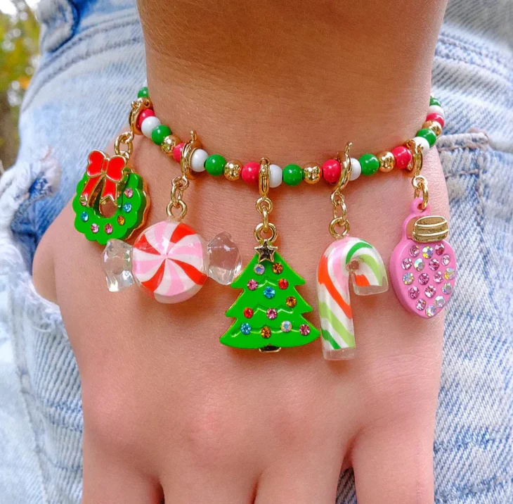 Charm It! Kolye & Bileklik Charm // Gold Peppermint Candy