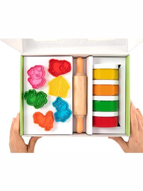 ChildGen Premium Doğal Oyun Hamur Set // &Ccedil;iftlik