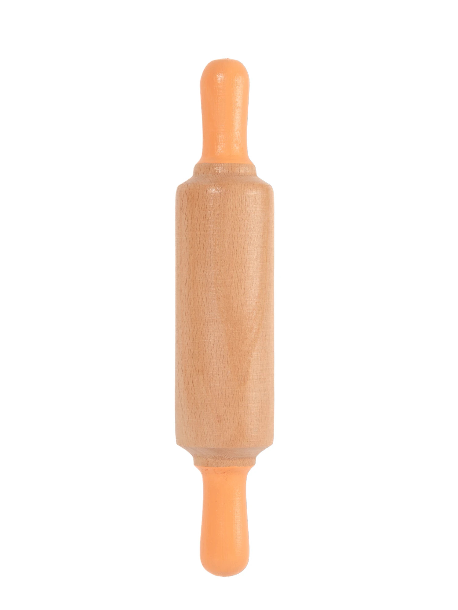 ChildGen Doğal Oyun Hamur ve Aktivite Ahşap Merdane // Pastel Turuncu