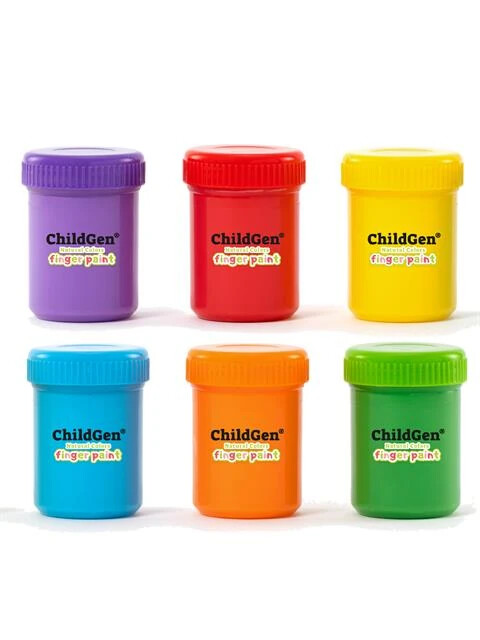 ChildGen Yıkanabilir Parmak Boya Mini Set (6 Adet)