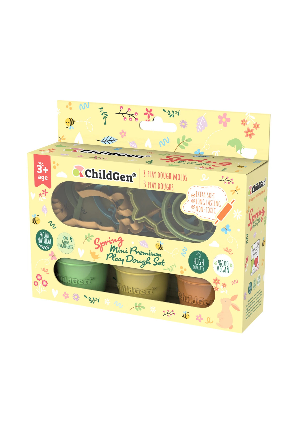 Childgen Doğal Oyun Hamuru Mini Premium Spring Set