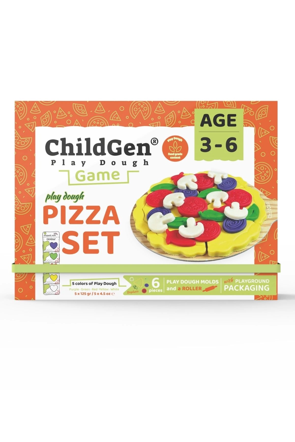 Childgen Pizza Sahneli Oyun Hamuru Kutusu