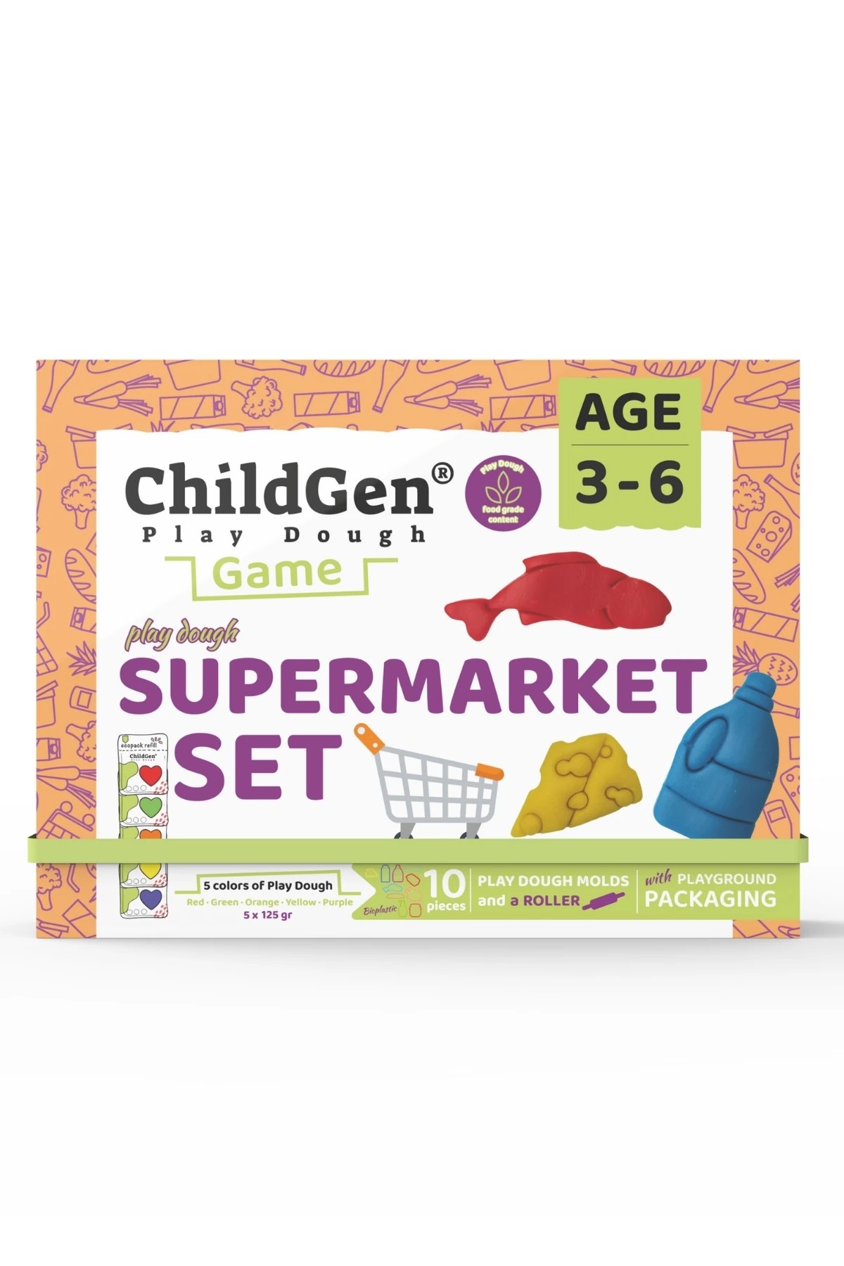 Childgen Süper Market Sahneli Oyun Hamuru Kutusu