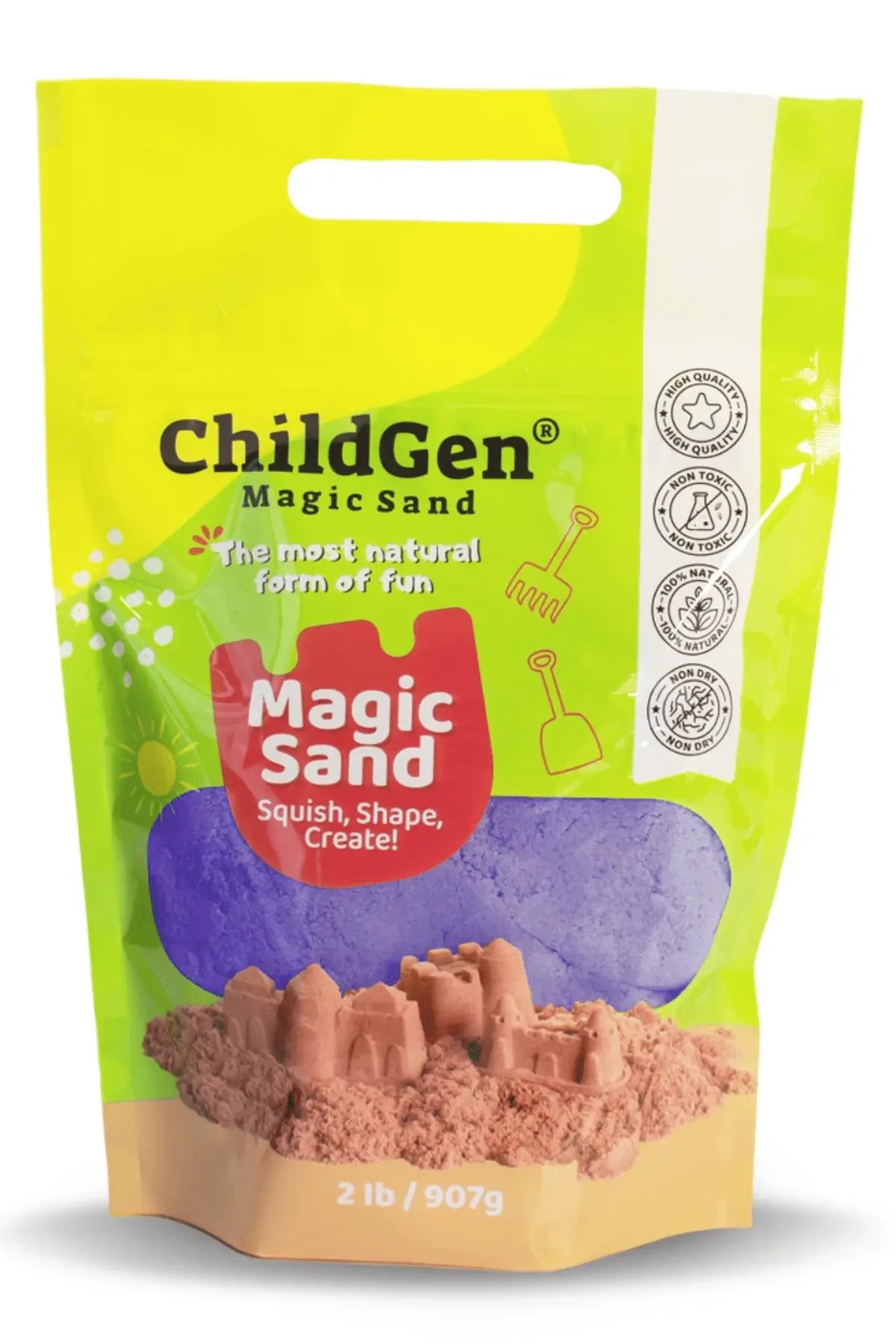 Childgen Kinetik Kum RefillPack  907 gr - Mor