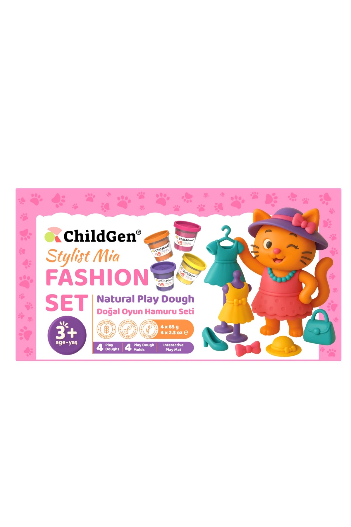 Childgen Doğal Oyun Hamuru Sevimli Patiler - Fashion Set