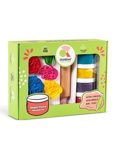 ChildGen Premium Doğal Oyun Hamur Set // Unicorn