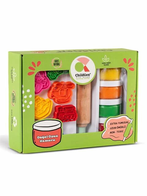 ChildGen Premium Doğal Oyun Hamur Set // Taşıtlar