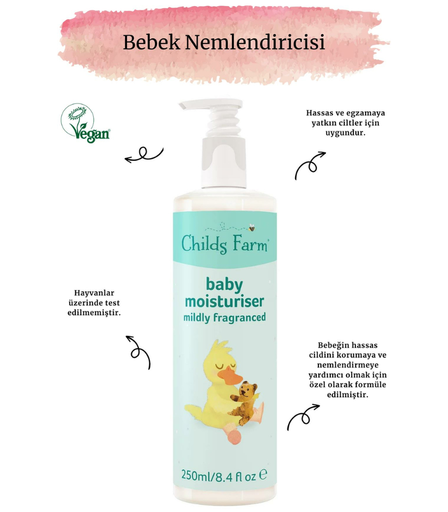 Childs Farm Hafif Kokulu Bebek Nemlendirici (250 ml)