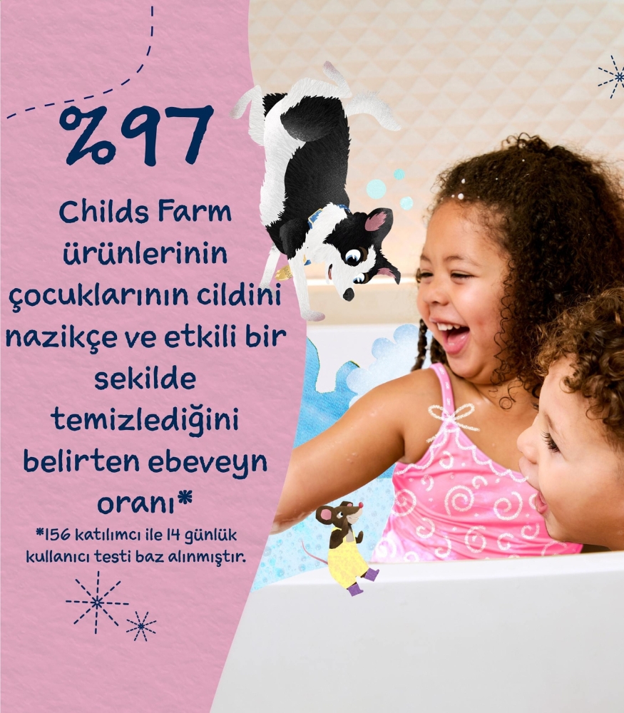Childs Farm Organik Kiraz &Ccedil;ocuk Banyo K&ouml;p&uuml;ğ&uuml; (250 ml)