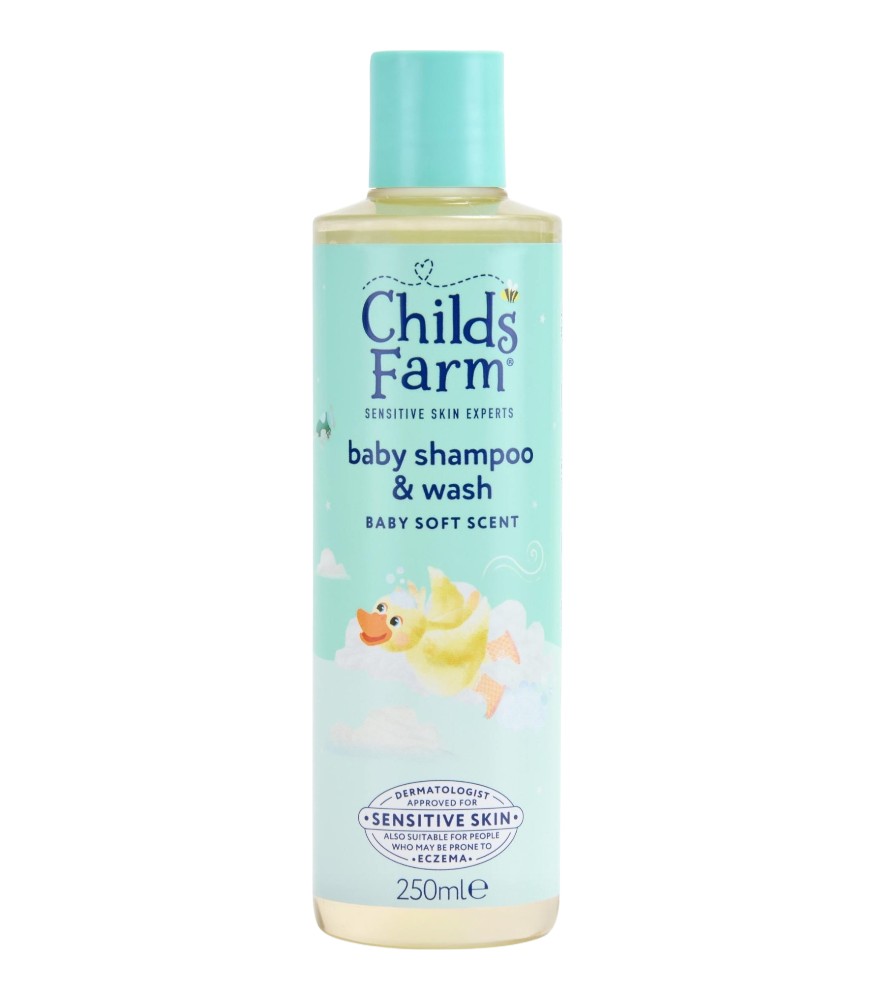 Childs Farm Aloe Vera ve Salatalık &Ouml;zl&uuml; Bebek Sa&ccedil; ve V&uuml;cut Şampuanı (250 ml)