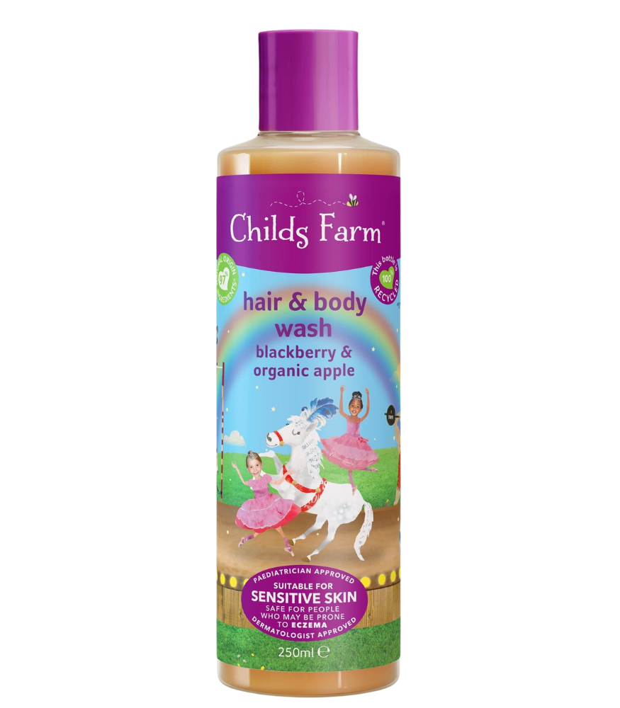 Childs Farm Böğürtlen ve Organik Elma Özlü Çocuk Saç ve Vücut Şampuan
