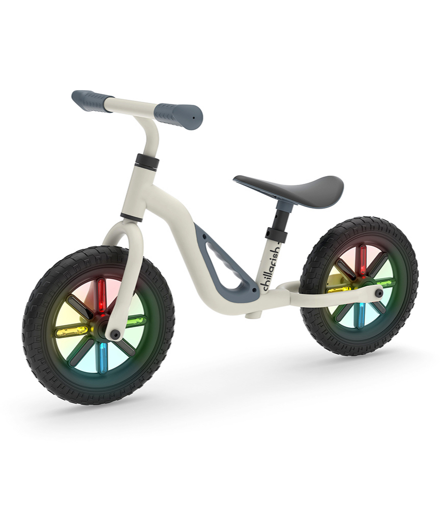 Chillafish Charlie Glow Işıklı Denge Bisikleti (10 inç) // Bej