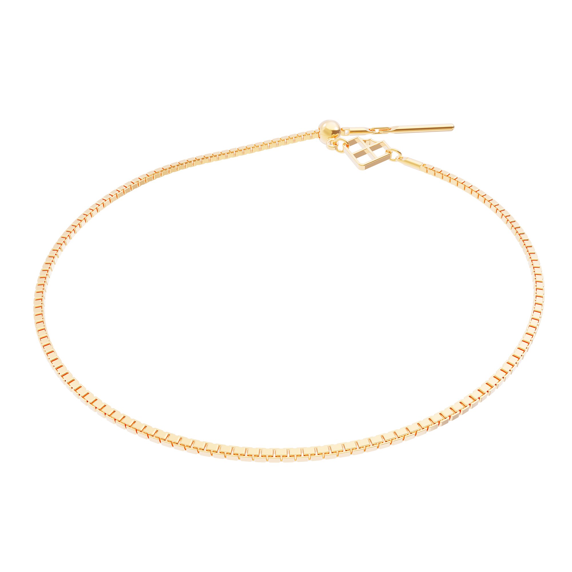 Chocli Altın Kaplama Charm Chain (18 Ayar)