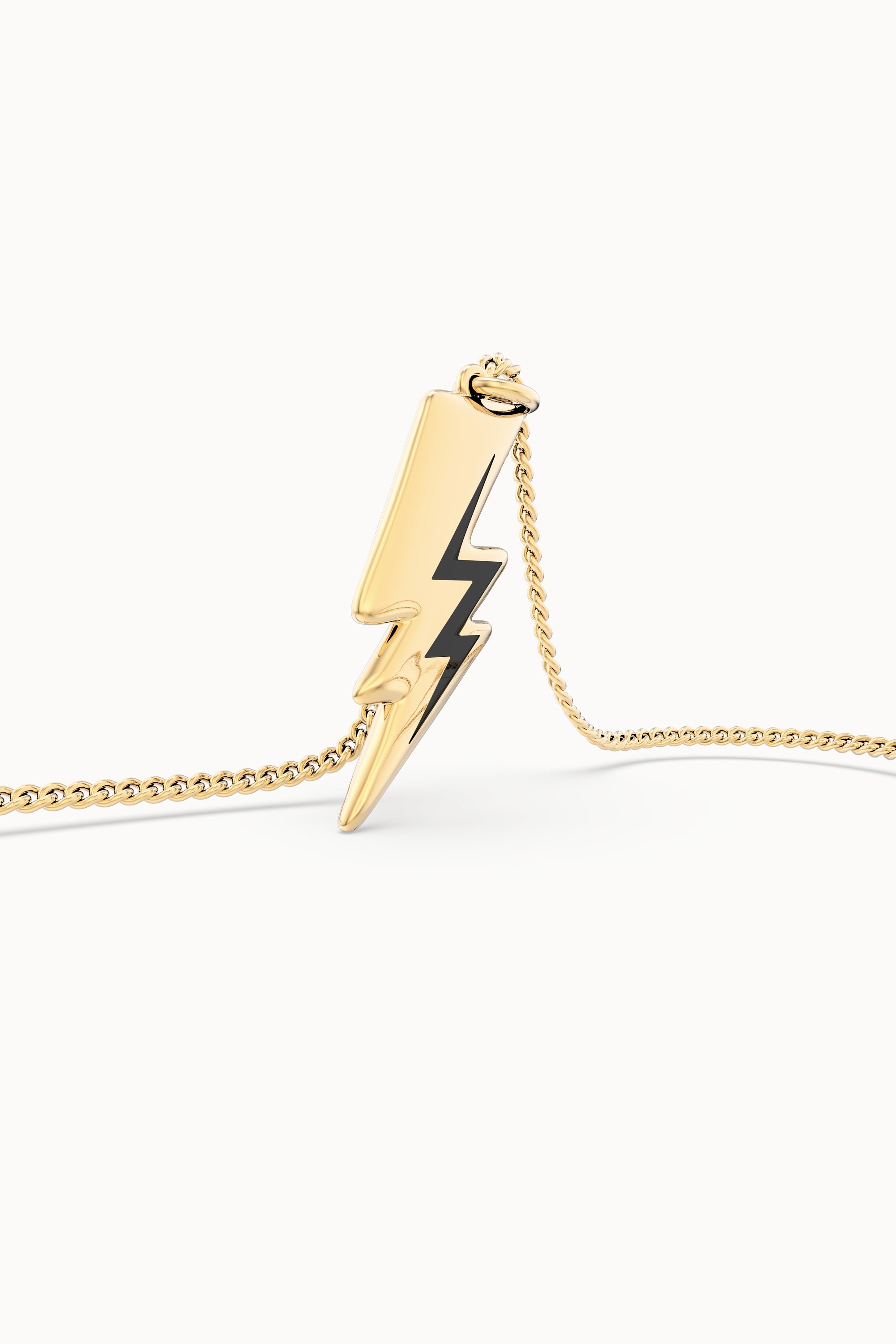 Chocli Altın Kaplama Kolye (18 Ayar) // Şimşek